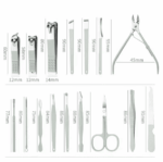 Set Manicure Pedicure Profesional Aseo Cara Mano Pie 16 Pzas - Imagen 5