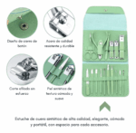 Set Manicure Pedicure Profesional Aseo Cara Mano Pie 16 Pzas - Imagen 6