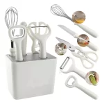 Juego De 6 Utensilios Para Cocina Con Base Organizadora