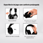 Audífonos Con Micrófono Gaming Hp H220 Color Negro - Imagen 4