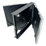 Caja Cd O Dvd Multiple 4 Discos Digital Audio Negra