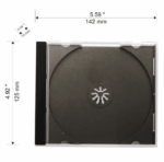Caja Cd Plástica Single 10.4 Mm Pack 10 Un. Calidad Premium - Imagen 2