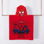 Toalla Spiderman Playa Capucha Microfibra 60x120cm Araña - Imagen 2