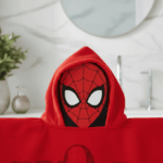 Toalla Spiderman Playa Capucha Microfibra 60x120cm Araña - Imagen 3