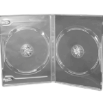 Caja Almacenamiento Cd Dvd Transparente Doble Pack 5 Unid.