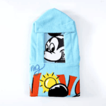 Toalla Con Capucha Mickey Mouse Microfibra Playa Baño Niños