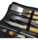 SET ASADO 10 PIEZAS PACK PARRILLA BOLSO 44x15x7cm - Imagen 3