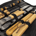 SET ASADO 10 PIEZAS PACK PARRILLA BOLSO 44x15x7cm - Imagen 5